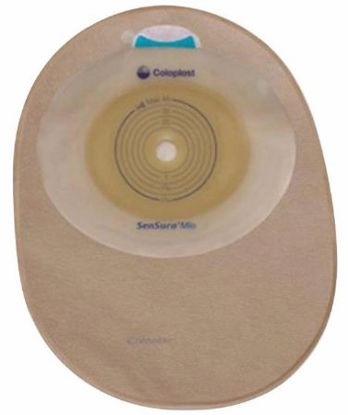 Picture of Filtered Ostomy Pouch SenSura® Mio One-Piece System 8-1/2 Inch Length, Maxi 9/16 to 2-1/4 Inch Stoma Closed End Flat, Trim to Fit10835