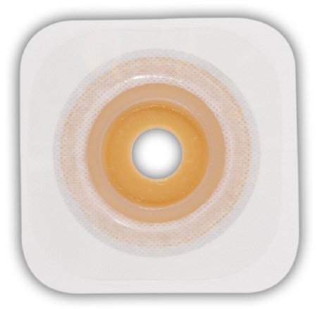 Picture of Ostomy Barrier Esteem synergy® Trim to Fit, Extended Wear Durahesive® White Tape 100 mm Flange Hydrocolloid 7/8 to 1-1/4 Inch Opening 4 X 4 Inch409269