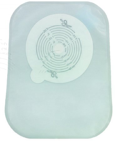 Picture of Filtered Ostomy Pouch Securi-T™ One-Piece System 8 Inch Length 1/2 to 2-1/2 Inch Stoma Closed End Trim To Fit7608002