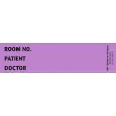 Picture of Pre-Printed Label Communication Fill In Violet Paper Room No_Paitent_Doctor_ Black Patient Information 1-3/8 X 5-3/8 Inch5033-17