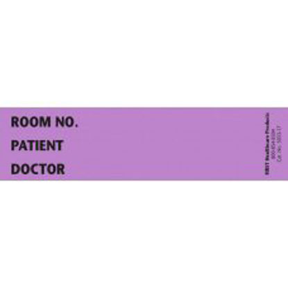 Picture of Pre-Printed Label Communication Fill In Violet Paper Room No_Paitent_Doctor_ Black Patient Information 1-3/8 X 5-3/8 Inch5033-17