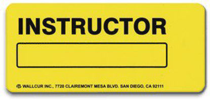 Picture of Door Sign Directory Sign Wallcur® Wallcur's bright yellow Instructor Locator Sign is clearly visible in hospital corridors901LS