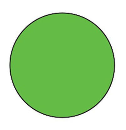 Picture of Blank Label Indeed Label Dot Green 3/4 Diamter2552