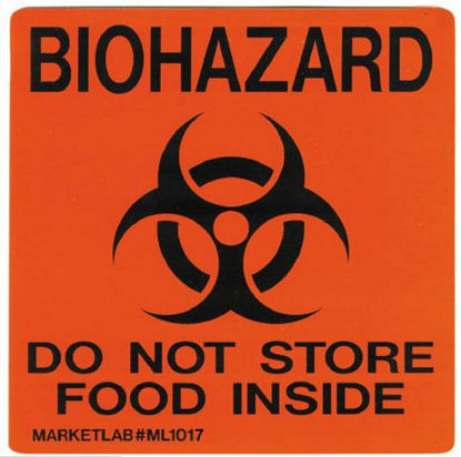 Picture of Door / Wall Sign Caution Biohazard1017