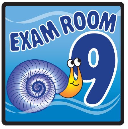 Picture of Door Sign Room Sign Ocean Series Exam Room 9EX9-O