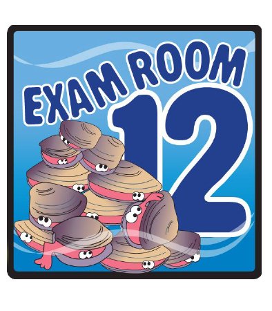 Picture of Door Sign Room Sign Ocean Series Exam Room 12EX12-O