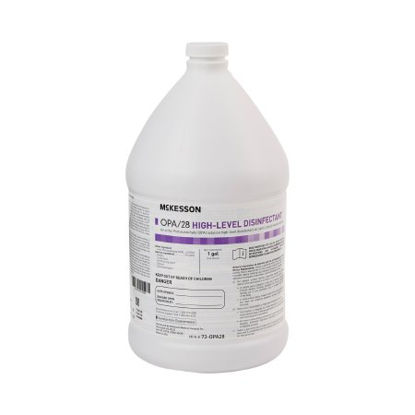 Picture of OPA High-Level Disinfectant McKesson OPA/28 RTU Liquid 1 gal. Jug Max 28 Day Reuse73-OPA28