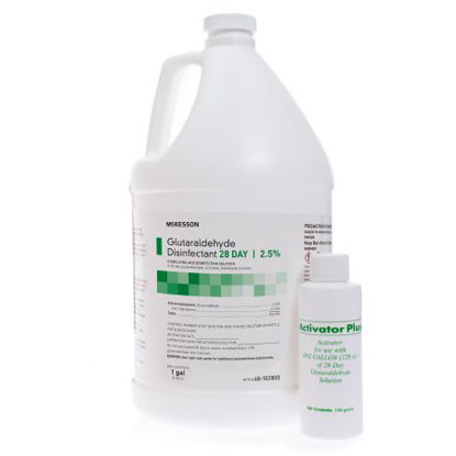 Picture of Glutaraldehyde High-Level Disinfectant McKesson 28 Day Activation Required Liquid 1 gal. Jug Max 28 Day Reuse68-102800