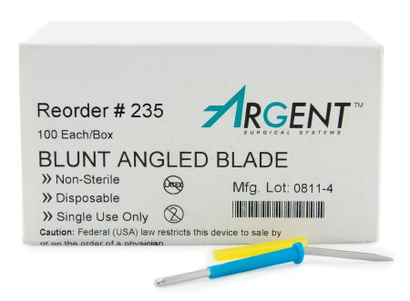 Picture of Dermal Tip Electrode McKesson Argent™ Stainless Steel Blunt Angled Blade Disposable NonSterile235
