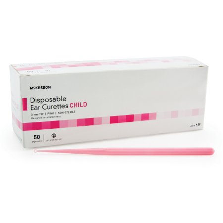 Picture of Ear Curette McKesson Single-ended Handle with Grooves 3 mm Tip Round Tip529