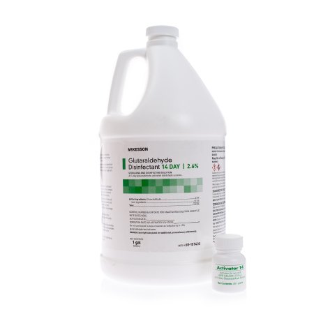 Picture of Glutaraldehyde High-Level Disinfectant McKesson 14 Day Activation Required Liquid 1 gal. Jug Max 14 Day Reuse68-101400