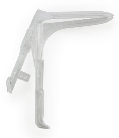 Picture of Vaginal Speculum McKesson Graves NonSterile Office Grade Plastic Small Double Blade Duckbill Disposable Without Light Source Capability209