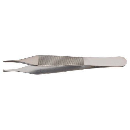 Picture of Tissue Forceps McKesson Adson 4-3/4 Inch Length Office Grade Stainless Steel NonSterile NonLocking Thumb Handle 1 X 2 Teeth43-2-775