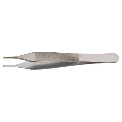 Picture of Tissue Forceps McKesson Adson 4-3/4 Inch Length Office Grade Stainless Steel NonSterile NonLocking Thumb Handle 1 X 2 Teeth43-2-775