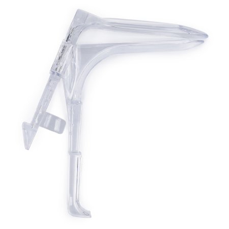 Picture of Vaginal Speculum McKesson Graves NonSterile Office Grade Plastic Medium Double Blade Duckbill Disposable Without Light Source Capability11-8310