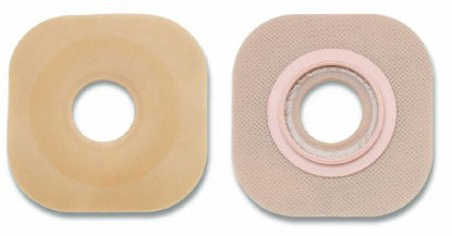 Picture of Ostomy Barrier New Image™ Flextend™ Pre-Cut, Extended Wear Without Tape 57 mm Flange Red Code System Hydrocolloid 1-1/2 Inch Opening16108