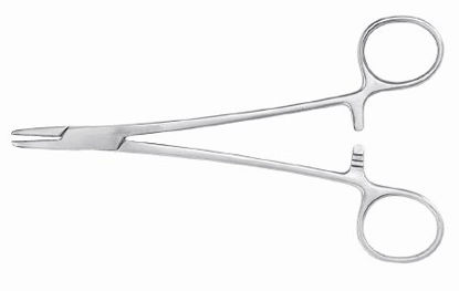 Picture of Needle Holder McKesson Argent™ 5 Inch Length Serrated Jaws Finger Ring Handle43-1-842