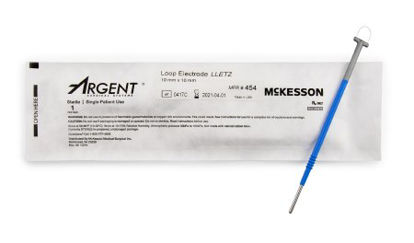 Picture of LEEP/LLETZ Electrode McKesson Argent™ 10 X 10 mm Tungsten Wire Loop Tip Disposable Sterile454