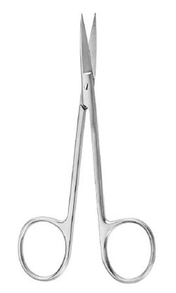 Picture of Iris Scissors McKesson Argent™ 4 Inch Length Surgical Grade Stainless Steel Finger Ring Handle Sharp Tip / Sharp Tip43-1-103