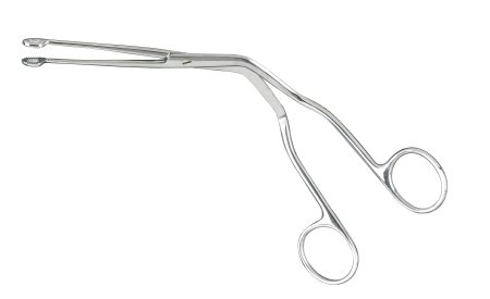Picture of Catheter Forceps McKesson Magill 9 Inch Length Office Grade Stainless Steel NonSterile NonLocking Finger Ring Handle Straight Extra Narrow 0.9 mm Alligator Jaws43-2-289