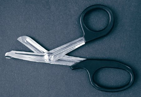 Picture of Utility Scissors McKesson Argent™ 7-1/2 Inch Length Surgical Grade Stainless Steel Finger Ring Handle43-1-105