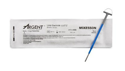 Picture of LEEP/LLETZ Electrode McKesson Argent™ 10 X 20 mm Tungsten Wire Loop Tip Disposable Sterile466