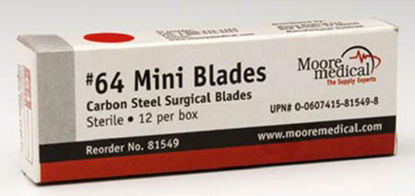 Picture of Surgical Blade McKesson Carbon Steel No. 62 Sterile Disposable Individually WrappedMMC#62