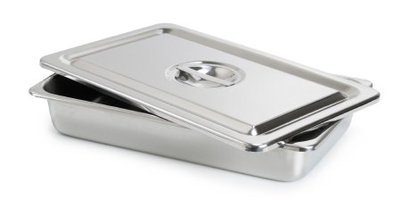 Picture of Instrument Tray McKesson Recessed Grip Stainless Steel 12-1/8 X 7-5/8 X 2-1/8 Inch63-4256