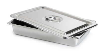 Picture of Instrument Tray McKesson Recessed Grip Stainless Steel 12-1/8 X 7-5/8 X 2-1/8 Inch63-4256