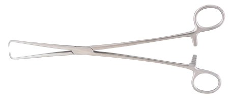 Picture of Tenaculum Forceps McKesson Argent™ Schroeder-Braun 9-3/4 Inch Length Surgical Grade Stainless Steel NonSterile Ratchet Lock Finger Ring Handle Straight43-1-386