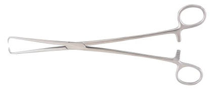 Picture of Tenaculum Forceps McKesson Argent™ Schroeder-Braun 9-3/4 Inch Length Surgical Grade Stainless Steel NonSterile Ratchet Lock Finger Ring Handle Straight43-1-386