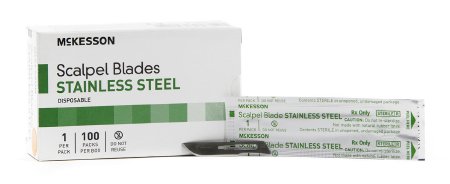 Picture of Surgical Blade McKesson Brand Stainless Steel No. 10 Sterile Disposable Individually Wrapped1640
