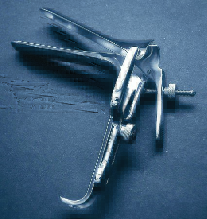 Picture of Vaginal Speculum McKesson Pederson NonSterile Office Grade Stainless Steel Small Double Blade Duckbill Reusable Without Light Source Capability43-2-347