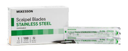 Picture of Surgical Blade McKesson Brand Stainless Steel No. 11 Sterile Disposable Individually Wrapped1641