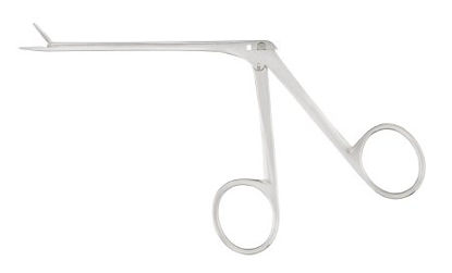 Picture of Ear Forceps McKesson Argent™ Hartmann 3-1/2 Inch Length Surgical Grade Stainless Steel NonSterile Finger Ring Handle Serrated Alligator Tip43-1-209