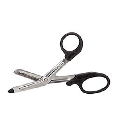 Picture of Trauma Shears McKesson Medicut™ Black 5-1/2 Inch Length Medical Grade Stainless Steel Finger Ring Handle Blunt Tip / Blunt Tip321BKMM