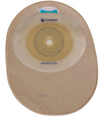 Picture of Filtered Ostomy Pouch SenSura® Mio One-Piece System 8-1/2 Inch Length, Maxi 5/8 to 1-3/4 Inch Stoma Closed End Flat, Trim to Fit10831