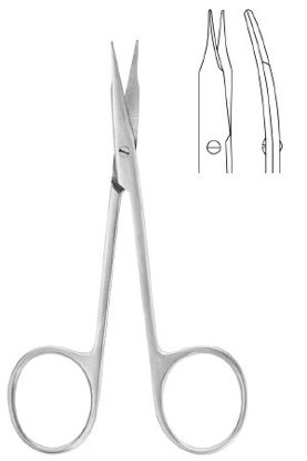 Picture of Tenotomy Scissors McKesson Argent™ Stevens 4-1/8 Inch Surgical Grade Stainless Steel Finger Ring Handle43-1-111