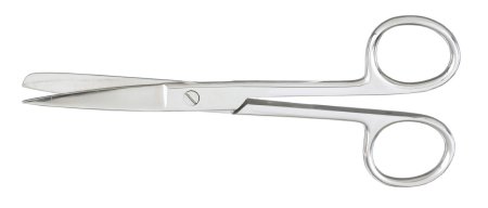 Picture of Operating Scissors McKesson 5-1/2 Inch Length Office Grade Stainless Steel Finger Ring Handle Straight Sharp Tip / Blunt Tip43-2-272