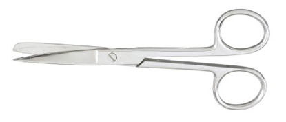 Picture of Operating Scissors McKesson 5-1/2 Inch Length Office Grade Stainless Steel Finger Ring Handle Straight Sharp Tip / Blunt Tip43-2-272
