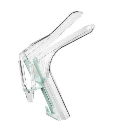 Picture of Vaginal Speculum KleenSpec® 590 Series Premium Pederson NonSterile Office Grade Acrylic Medium Double Blade Duckbill Disposable Corded/Cordless Light Source Compatible59001