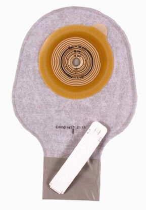 Picture of Urostomy Pouch Assura® One-Piece System 8-1/2 Inch Length 1/2 to 1-1/2 Inch Stoma Drainable Flat, Trim To Fit8009