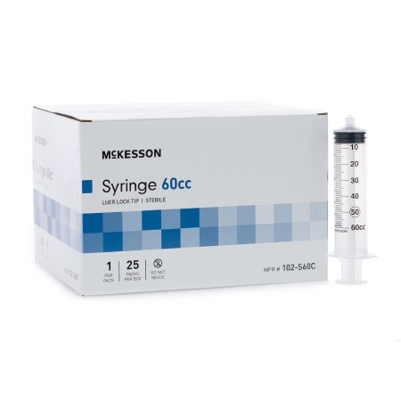Picture of General Purpose Syringe McKesson 60 mL Blister Pack Luer Lock Tip Without Safety102-S60C