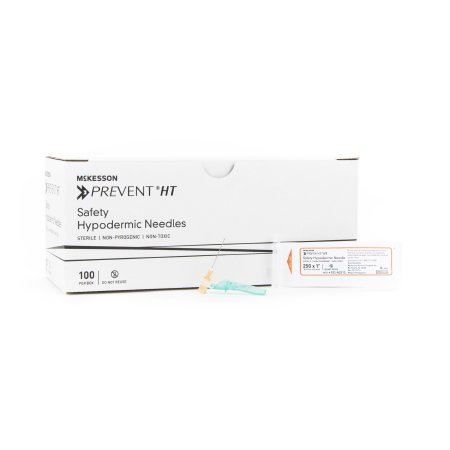 Picture of Hypodermic Needle McKesson Prevent® HT Hinged Safety Needle 25 Gauge 1 Inch Length102-N251S