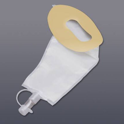 Picture of Female Urinary Pouch One-Piece System 7-1/2 Inch Length Drainable Trim To Fit9840