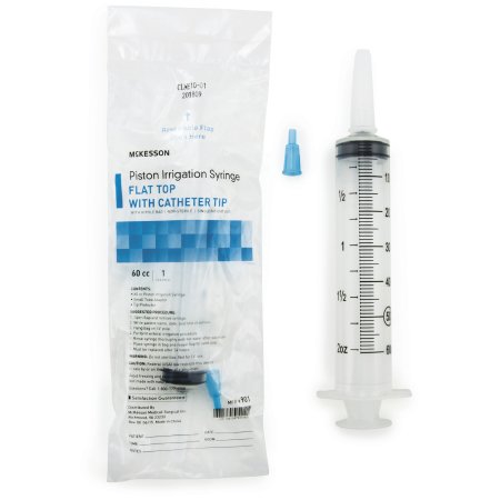 Picture of Irrigation Syringe McKesson 60 mL Pole Bag Catheter Tip Without Safety901