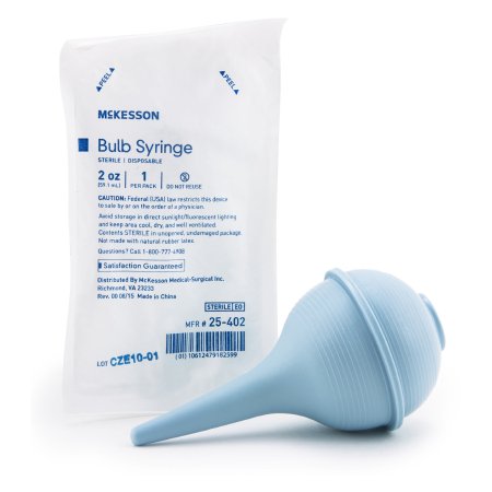 Picture of Ear / Ulcer Bulb Syringe McKesson 2 oz. Disposable Sterile Blister Pack25-402