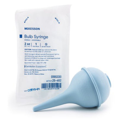 Picture of Ear / Ulcer Bulb Syringe McKesson 2 oz. Disposable Sterile Blister Pack25-402