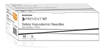 Picture of Hypodermic Needle McKesson Prevent® HT Hinged Safety Needle 25 Gauge 5/8 Inch Length16-N2558S
