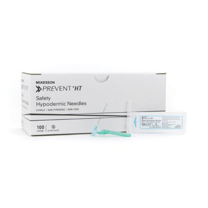 Picture of Hypodermic Needle McKesson Prevent® HT Hinged Safety Needle 23 Gauge 1-1/2 Inch Length102-N23105S
